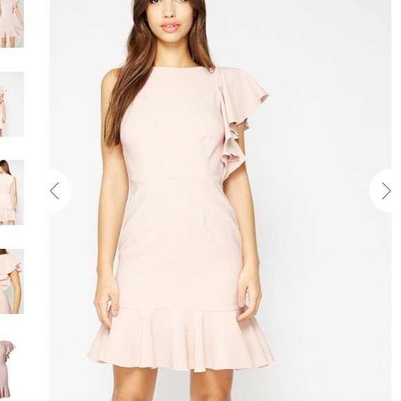 Miss Selfridge Dresses & Skirts - Miss Selfridge one shoulder ruffle hem dress